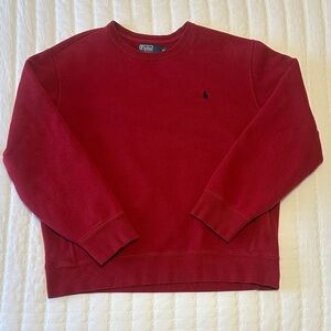Vintage Rare Polo Ralph Lauren Side Rib Sweatshirt Pony Logo USA Heavyweight